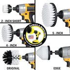 Drill Brush Power Scrubber by Useful Products - Automotive Car Detailing Brush Set - Auto Cleaning Kit - Rim, Seat, Carpet, Leather, Glass, Window Cleaner - Interior Car Wash Scrubber for Detailing