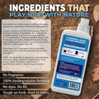 Laundry Detergent 62 Load/37.7 FlOz (2-Pack). 'Fresh Air' Liquid Laundry Detergent for Sensitive Skin. 'ProvenSafe' Laundry Soap Washing Detergent w/Odor & Stain Remover for Activewear & All Fabrics