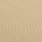 Threadmill Luxury Cotton Blankets for King Size Bed | All-Season Cozy 100% Cotton Blanket | Aster Jacquard Soft & Lightweight Coverlet fits California King Size Bed, 104x92 | Beige