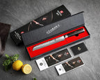 XINZUO 67 Layers Damascus Bread Slicing Knife, 8 Inch Serrated Bread Knife for Homemade Bread Sourdough,Razor Sharp,Dark Brown Pakkawood Handle