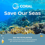 CORAL Light Brown 100% Compostable Forks - 400 Heavy Duty Forks (7.0 inch) - Break Resistant with Smooth Edges, Ocean Friendly Alternative to Plastic Silverware - Biodegradable & Disposable Forks