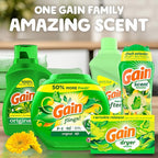 Gain Fabric Softener, Original Scent, 140 fl oz, 190 Loads, HE Compatible, Packaging may vary