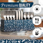 Exquisite Silver Plastic Silverware Heavy Duty 300 Pack - Utensil Caddy For Parties, Utensil Holder For Kitchen Counter 100 Each Plastic Spoons Forks & Knives Set Flatware Sets Disposable Silverware.