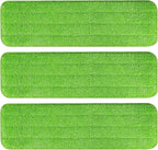 3 Pack Microfiber Cleaning Pads with All Bona Mop, Reusable Microfiber Mop Pads for 18 Inch Mop, Hardwood Floor Replacement Cleaning Mop Pads, Machine Washes