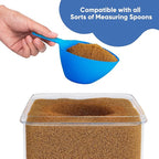 Chef's Path Extra Large Tall Airtight Food Storage Containers, Set of 4, Airtight Food Storage for Flour, Sugar, Rice, Includes Measuring Scoops, Pen, and Labels, 7qt, 220Oz, 6.5L, Transparent