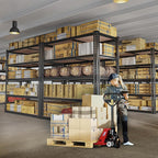 REIBII 40" W Garage Shelving 2500LBS Storage Shelves 72" H Metal Shelving 5 Tier Metal Shelves Adjustable Pantry Shelf for Garage Closet Kitchen Basement 40" W x 19.7''D x 72''H