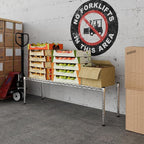 14" Deep x 48" Wide x 14" Height Wire Shelving Kit | 1-Tier | NSF Commercial Storage Rack Unit