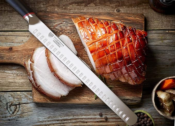Dalstrong Slicing & Carving Knife - 12 inch Slicer - Phantom Series - Japanese High-Carbon AUS8 Steel - Pakkawood Handle - Kitchen Knife - Brisket Knife - Sheath Included