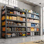 REIBII 3600LBS Garage Shelving 78" H Shelves for Garage Storage Metal Storage Shelves 6 Tier Adjustable Shelving Unit for Basement Warehouse Pantry 48" W X 24" D X 78" H