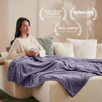 Bare Home Fleece Blanket - Twin/Twin Extra Long - Ultra-Soft Lightweight for Bed, Sofa, and Couch - Luxury Microplush - Cozy Warm Blanket (Twin/Twin XL, Dusty Purple)