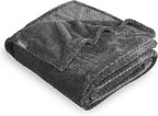 Bare Home Textured Fleece Blanket - Twin/Twin Extra Long - Ultra-Soft Lightweight for Bed, Sofa, and Couch - Luxury Microplush - Cozy Warm Blanket (Twin/Twin XL, Chevron Grey)
