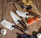 Chef's Knife, 5.8" - High Carbon Stainless Steel Boning Knive with Leather Sheath, Full Tang, Ergonomic Handle for Superior Balance & Control