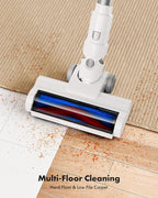 Cordless Vacuum Cleaner, 8-in-1 Lightweight Stick Vacuum with 45mins Runtime, Powerful Suction, Rechargeable Cordless Vacuum for Carpet, Tile, Pet Hair, Hardwood Floors, White