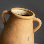 Ceramic Rustic Vase with 2 Handles, 9.05 inch Farmhouse Flower Vase, Pottery Flower Vase for Home Decor, Living Room Shelf Decor, Enterway, Table