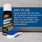 Fuller Brush Upholstery Cleaner - Multi Surface Solution - Rich Foaming Formula Penetrates and Removes Stubborn Stains Eliminates Odors Renews and Restores Surfaces Perfect for Carpets Seats and More