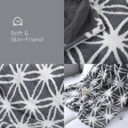 LUXIAN Heated Blanket Electric Throw,72" x 84" Full Size,Jacquard Polar Fleece Heated Blanket with 10 Hours Timer Auto-Off & 5 Heating Levels,Machine Washable (Grey)