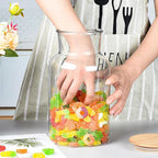100 FL oz Unbreakable Classic Apothecary Jars with Airtight Bamboo Lids, Thickened Plastic Food Storage Containers, Kitchen Canisters for Storage Flour, Cereal, Dog Food, Cookie, Sugar, etc