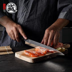 MITSUMOTO SAKARI 10 Inch Sashimi Knife, Single-Bevel Japanese Knife with Tungsten Alloy Steel, for Professional Sushi Cutting & Fish Filleting