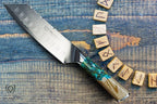 Dalstrong Santoku Knife - 7 inch - Valhalla Series - 9CR18MOV High Carbon Steel - Vegetable Knife - Celestial Resin & Wood Handle - Asian Cooking Knife - Premium Kitchen Knife Gift- w/Leather Sheath