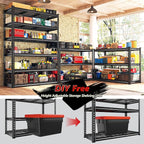 REIBII 3300LBS Storage Shelves 78" H Garage Shelving Units Metal Garage Storage Rack 6 Tier Adjustable Shelving Unit for Basement Warehouse Pantry 48" W X 18" D X 78" H