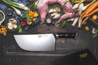 Dalstrong Meat Cleaver Knife-9"- Gladiator Series-'The Ravager'-Heavy Duty Butcher Kitchen Knife Gift-Forged High Carbon German Steel-BBQ, Meat Knife-w/Sheath-NSF Certified