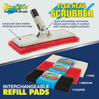STAR BRITE Flexible Head Scrubber with Red Pad (040124)
