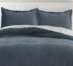 Standard Pillowcase Set of 2 20X26 Pillow Covers Cotton Bed Pillow Shams Soft Decorative Pillow Cases with Envelope Closure, Blue Grey