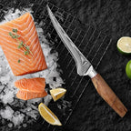 Fillet Knife 7 Inch, Precision Boning Knife for Efficient Meat Cutting and Boning， Boning Knife in high Carbon Steel