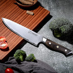 8 Inch Chef Knife, Sharp Kitchen Cutting Knife Japanese High Carbon Steel AUS10 with Ebony Wood Handle, Professional Chefs Knife for Meat Vegetable