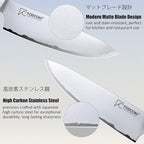8 Inch Chef Knife, Sharp Kitchen Cutting Knife Japanese High Carbon Steel AUS10 with Ebony Wood Handle, Professional Chefs Knife for Meat Vegetable