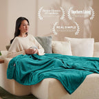 Bare Home Fleece Blanket - Full/Queen - Ultra-Soft Lightweight for Bed, Sofa, and Couch - Luxury Microplush - Cozy Warm Blanket (Full/Queen, Emerald)