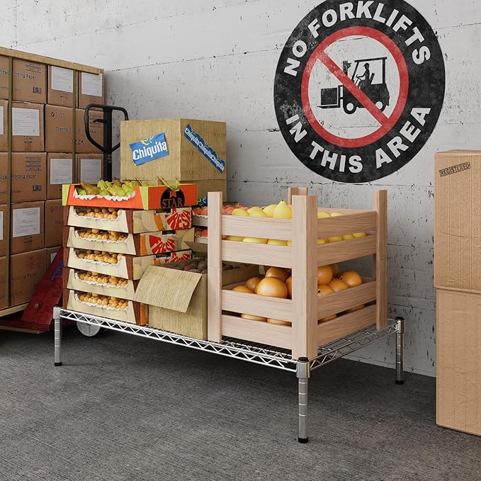 24" Deep x 42" Wide x 8" Height Wire Shelving Kit | 1-Tier | NSF Commercial Storage Rack Unit