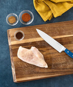 DURA LIVING 8 Inch Professional Chef Knife – High Carbon Stainless Steel, Razor-Sharp, Versatile Cooking & Cutting Kitchen Knife, Ergonomic Handle, Sleek Royal Blue Design
