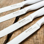Kyocera 4-piece Ceramic Steak Knife Set, 4.5" White