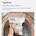 The Clean People Oxygen Brightener Stain Remover | Bleach Alternative, Simple Ingredients, Brightens Dull Whites AND Colors | 79 oz 2 Pack