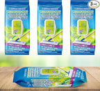 Wet Floor Wipes, Multi Surface Floor Cleaner Wet Mop Pads Fit Swiffer Sweeper Mop, Fresh Scent & Plant-Based Textured Cloth Trap Absorb Dirt, 20 Count (Pack of 3)