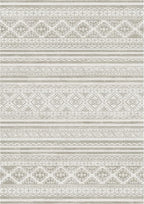 RUGSURE Washable Area Rugs 8' x 10' - 1/6 Thick - Moroccan-Inspired -Stain & Water Resistant Non-Slip - Resistant Rug for Living Room, Bedroom, Nursery, Pet & Child Friendly (Grey)