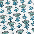 Ridhi Modern Farmhouse Pillow Covers Decorative Cotton Throw Pillow Covers Set of 2 Aquamarine Blue Cushion Covers for Boho Couch Sofa Bed Living Room Spring Home Decor 20x20