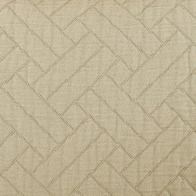 Threadmill Cotton King Pillow Shams Set of 2 | Luxury All-Season 100% Cotton Pillow Covers | Criss Cross Lightweight, Soft, Cozy Decorative Bed Pillow Shams | Beige